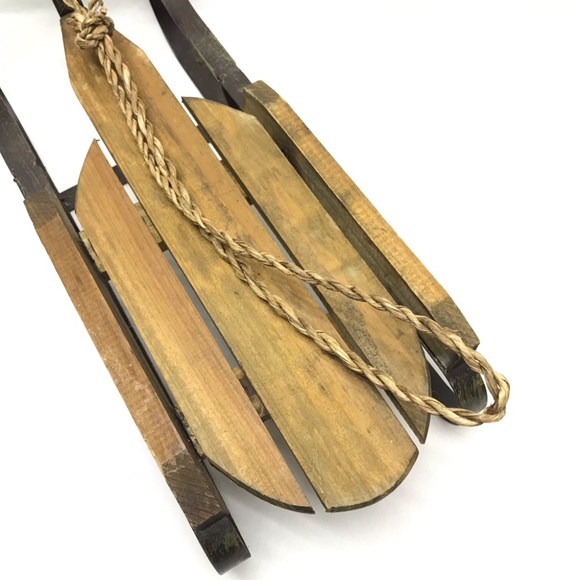 Decorative Small Wooden  Sled, Doll Sled - Picture 6 of 10